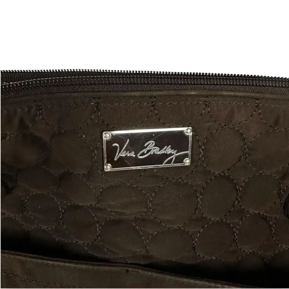 Vera Bradley Brown Quilted Baby Bag with Changing Pad